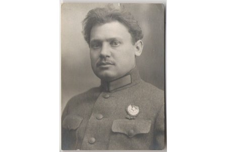 fotogrāfija, PSSR republikaskareiviska sarkana karoga ordeņa kavalieris, 20. gs. 20-30tie g., 6 x 8 cm